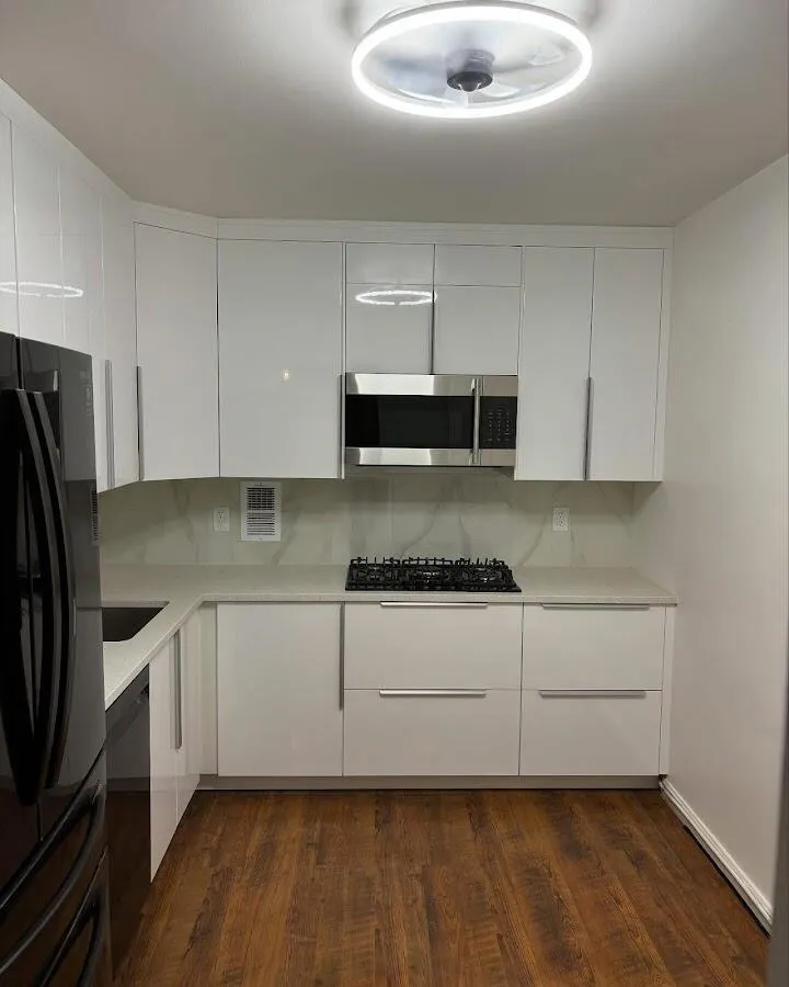 Renovated kitchen with quartz countertops in Wasco